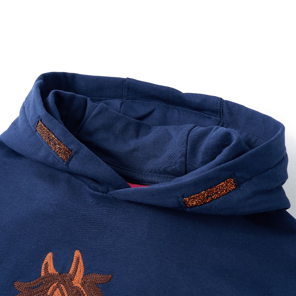 Sweatshirt para criança azul-marinho 92 – Image 3