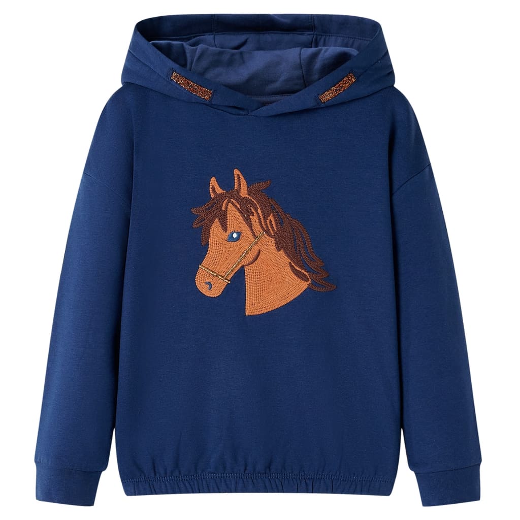Sweatshirt para criança azul-marinho 104