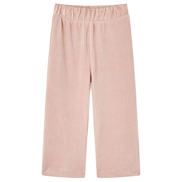 Calças para crianças bombazina rosa-claro 104