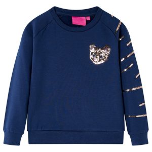 Sweatshirt para criança azul-marinho 128