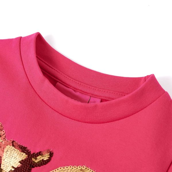 Sweatshirt para criança rosa-choque 92 – Image 3