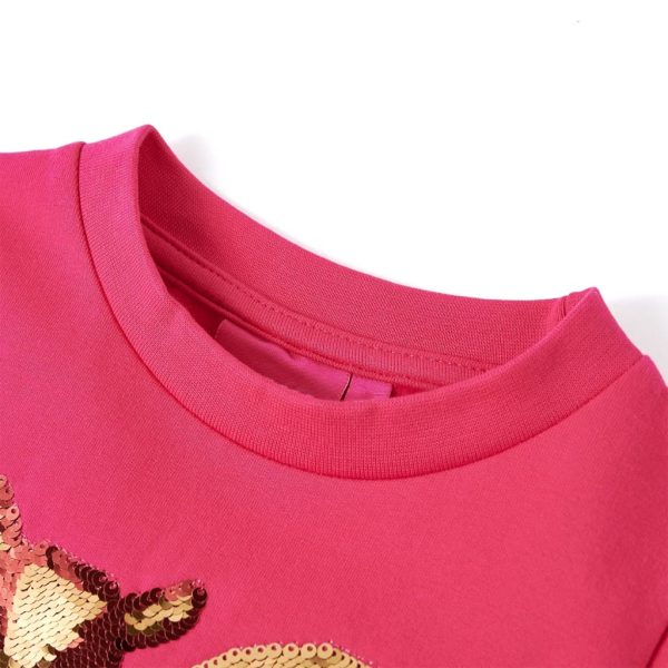 Sweatshirt para criança rosa-choque 104 – Image 3