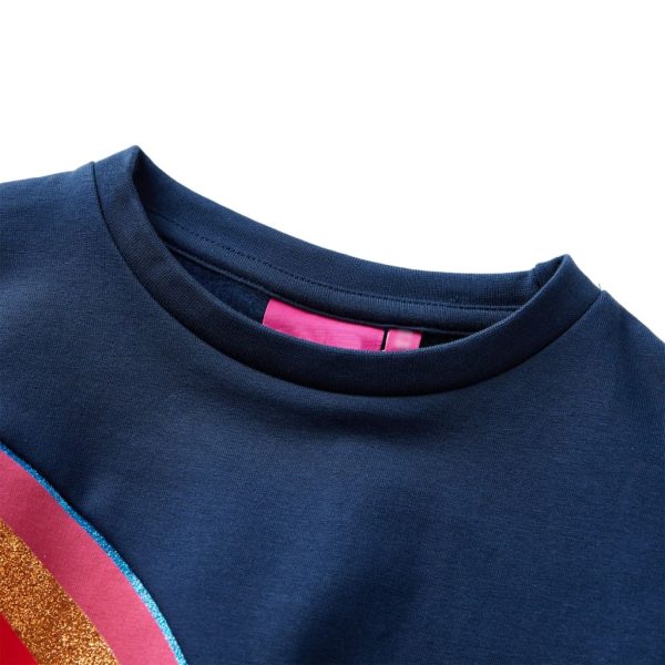 Sweatshirt para criança azul-marinho 116 – Image 3