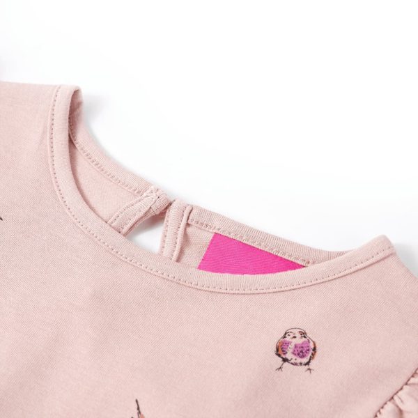 T-shirt de manga comprida para criança rosa 116 – Image 3