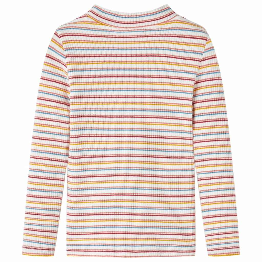 T-shirt manga comprida para criança de meia gola cor cru 92 – Image 2