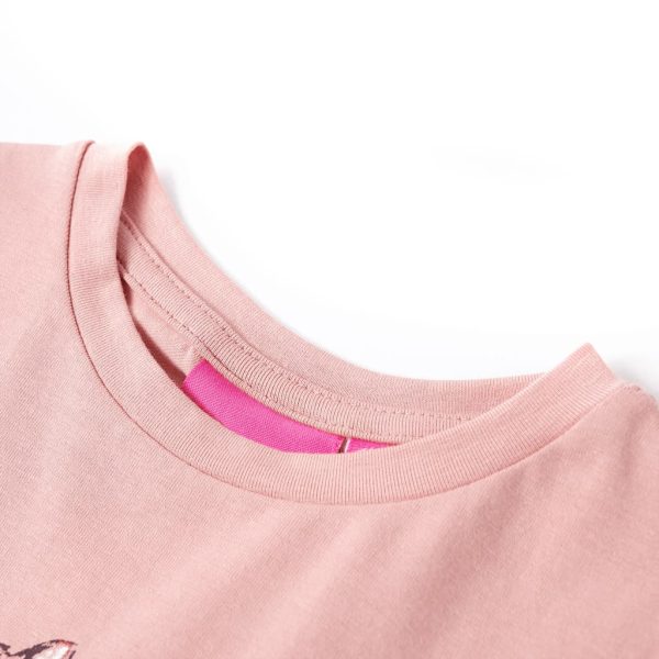 T-shirt de manga comprida para criança rosa 104 – Image 3