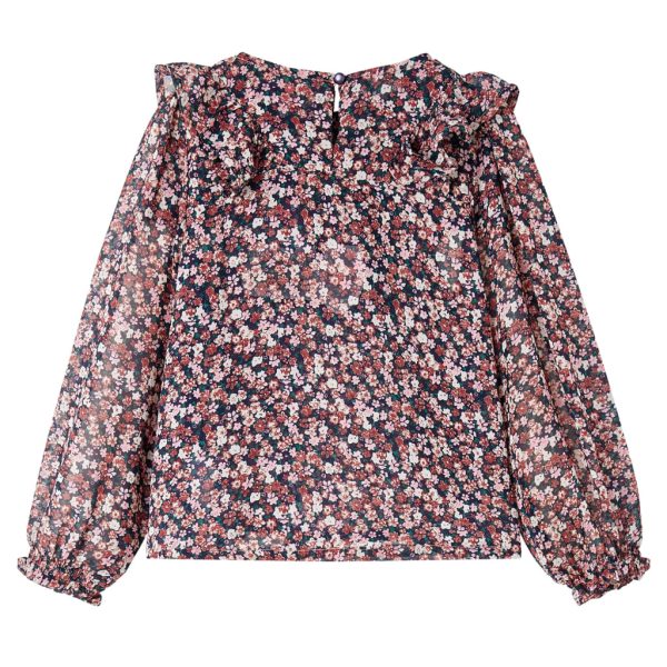 Camisola manga comprida para criança rosa-escuro 128 – Image 2