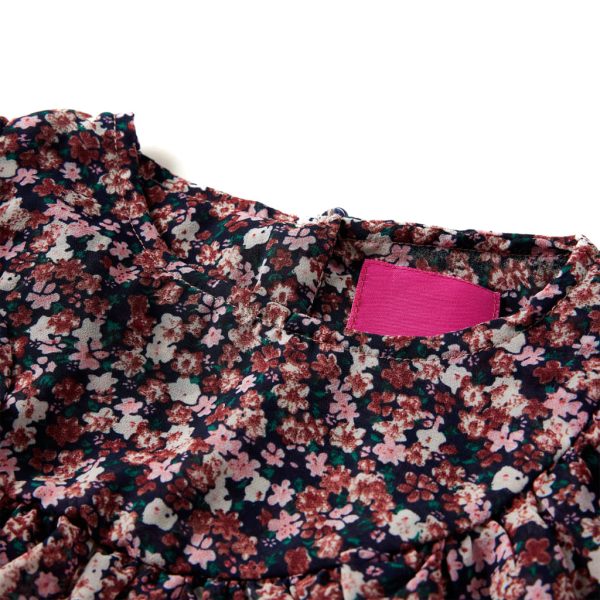 Camisola manga comprida para criança rosa-escuro 128 – Image 3