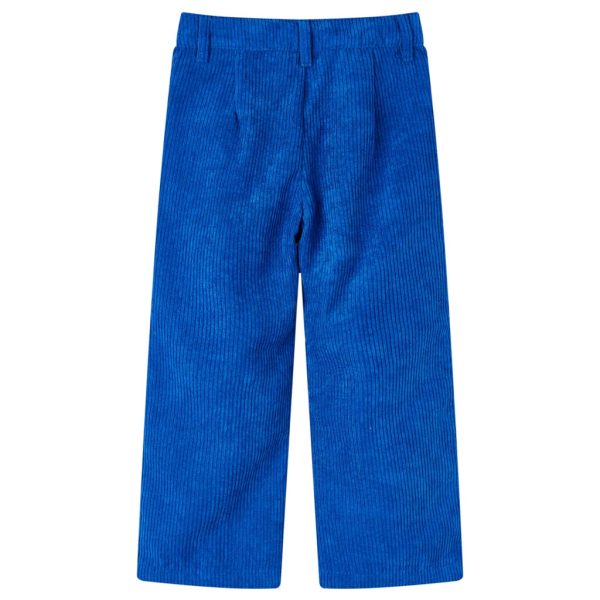 Calças para criança bombazina azul-cobalto 92 – Image 2