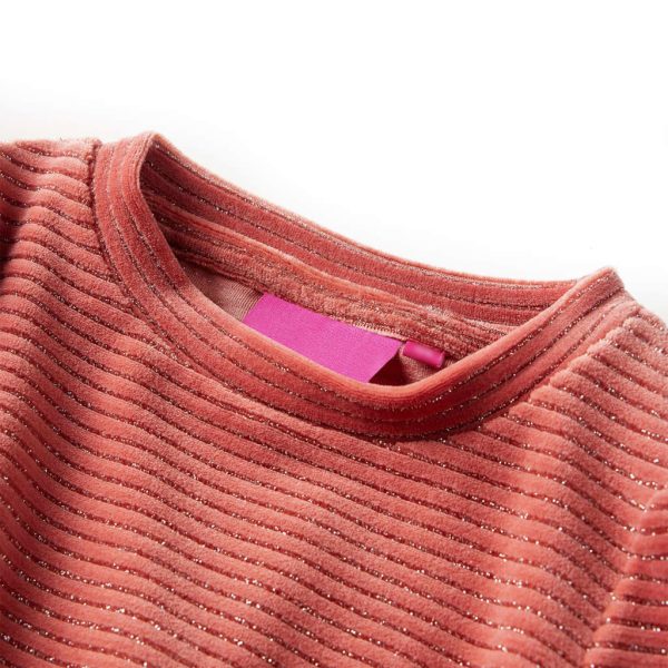 Vestido de manga comprida p/ criança rosa-médio 104 – Image 3