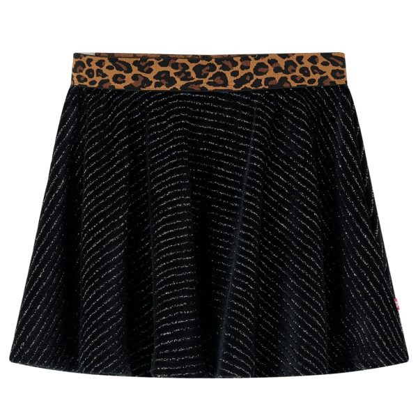 Saia para criança com cinta leopardo preto 92
