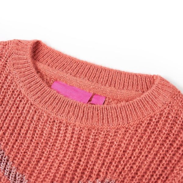 Camisola de malha para criança rosa-médio 104 – Image 3