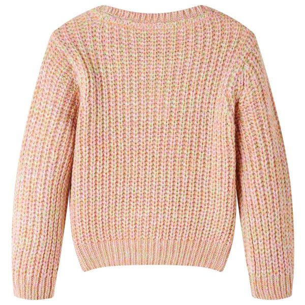 Camisola de malha para criança rosa-suave 116 – Image 2
