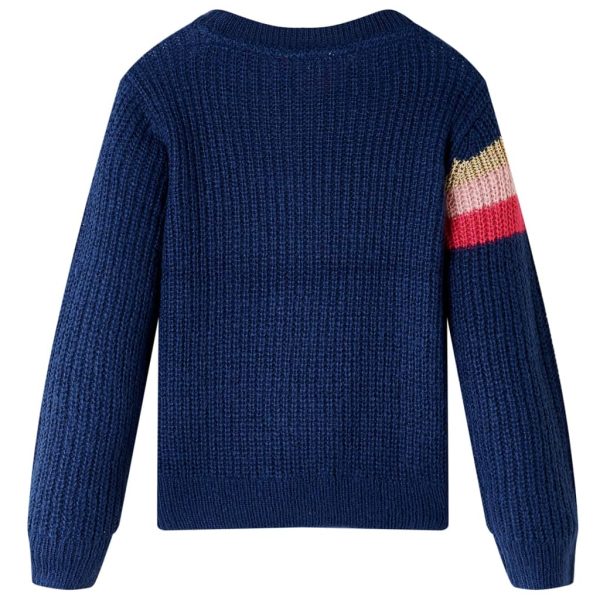Camisola de malha para criança azul-marinho 104 – Image 2