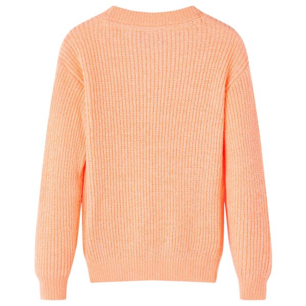 Camisola de malha para criança laranja brilhante 92 – Image 2