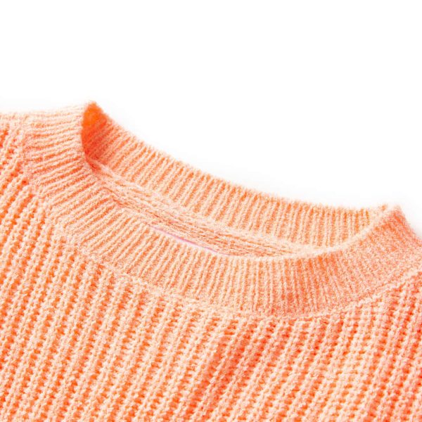 Camisola de malha para criança laranja brilhante 92 – Image 3