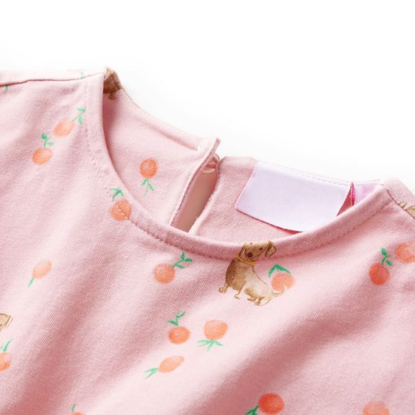Vestido para criança com cordão laranja-claro 104 – Image 3