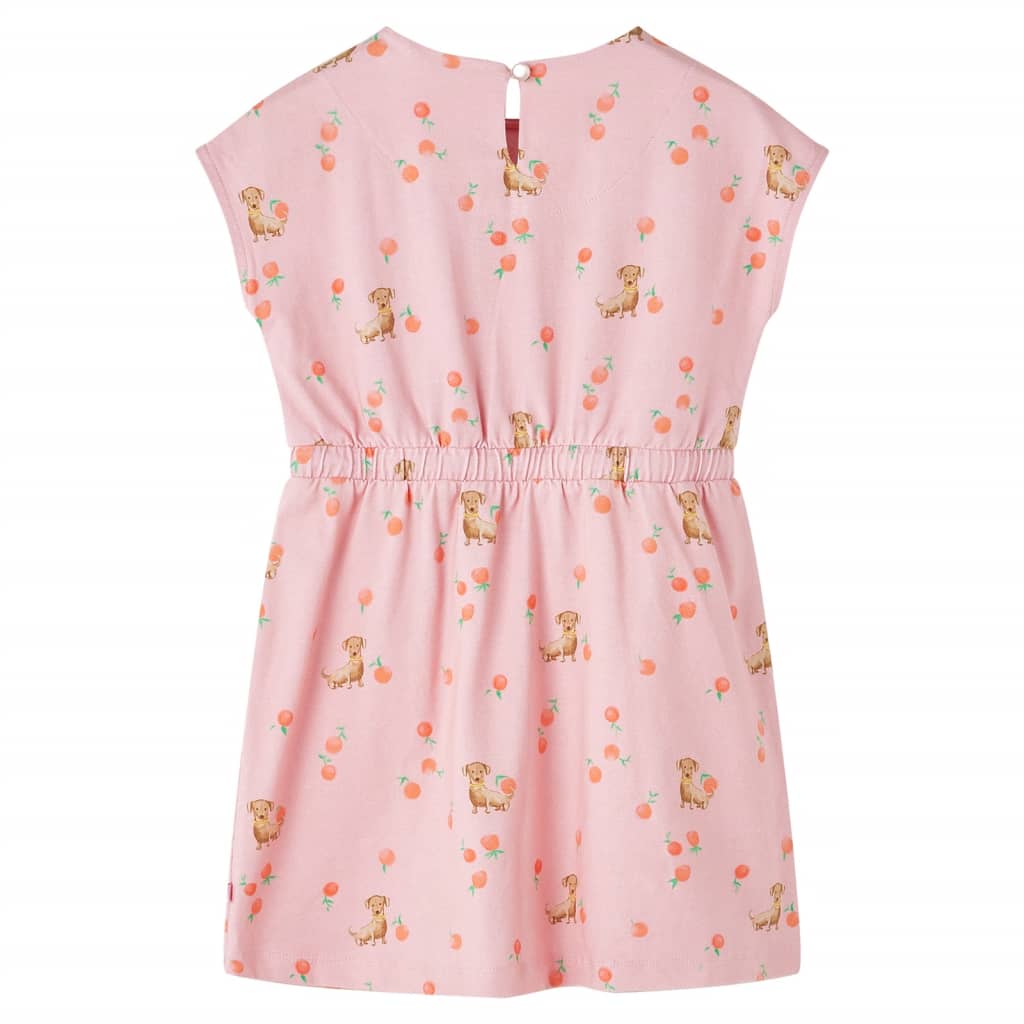 Vestido para criança com cordão laranja-claro 116 – Image 2