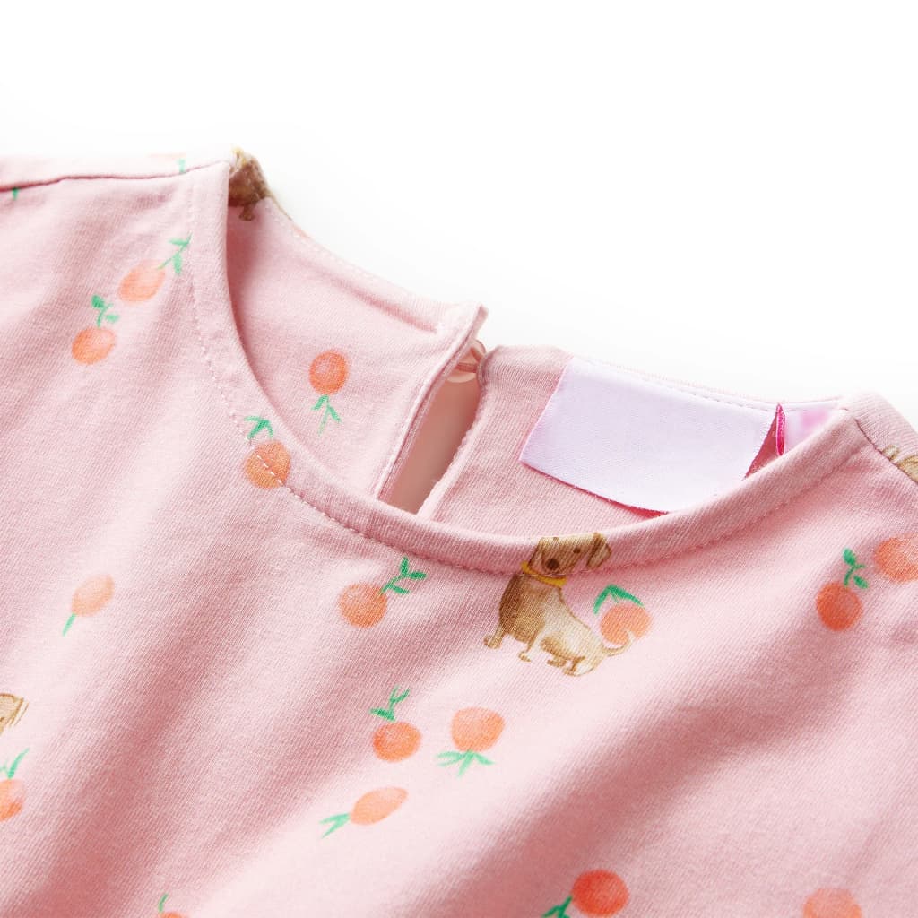 Vestido para criança com cordão laranja-claro 116 – Image 3