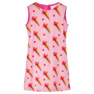 Vestido de criança rosa-choque 116