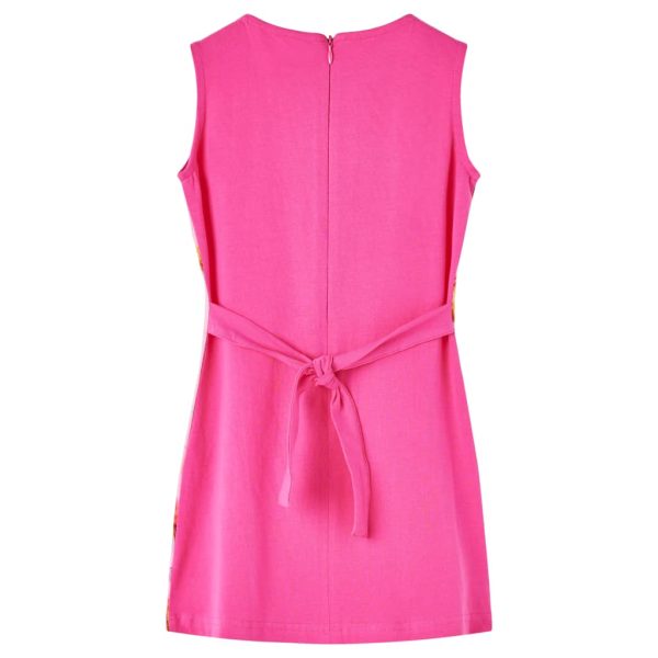 Vestido de criança rosa-choque 116 – Image 2