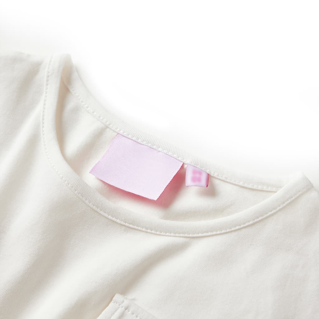 Vestido de manga curta para criança cor cru 140 – Image 3