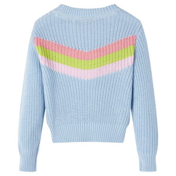 Camisola de malha para criança azul 128 – Image 2