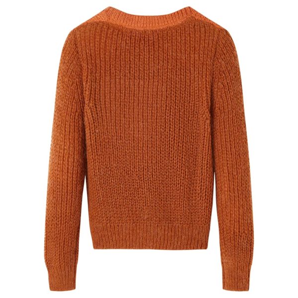 Camisola de malha para criança cor conhaque 92 – Image 2