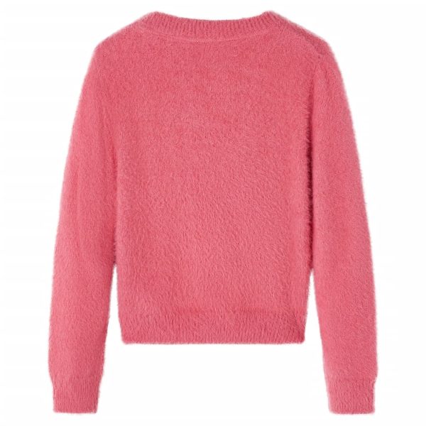 Camisola de malha para criança rosa-velho 128 – Image 2