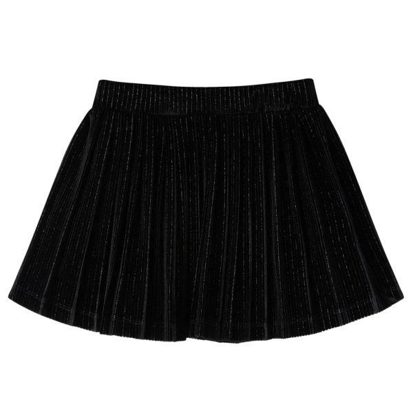 Saia plissada para criança com lurex preto 92 – Image 2