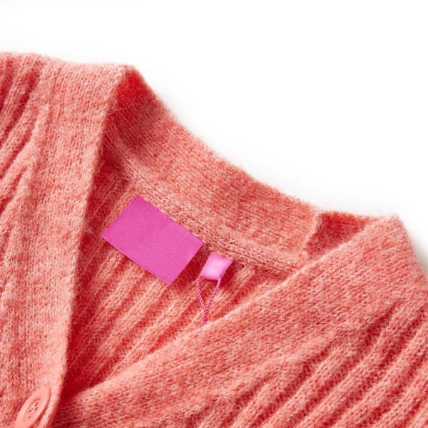 Casaco de malha para criança rosa-médio 128 – Image 3