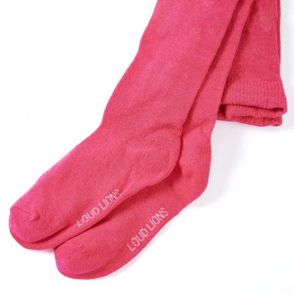 Meias-calças para criança rosa-choque 128 – Image 2