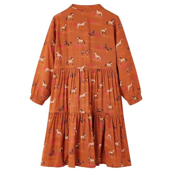 Vestido para criança cor conhaque 104 – Image 2