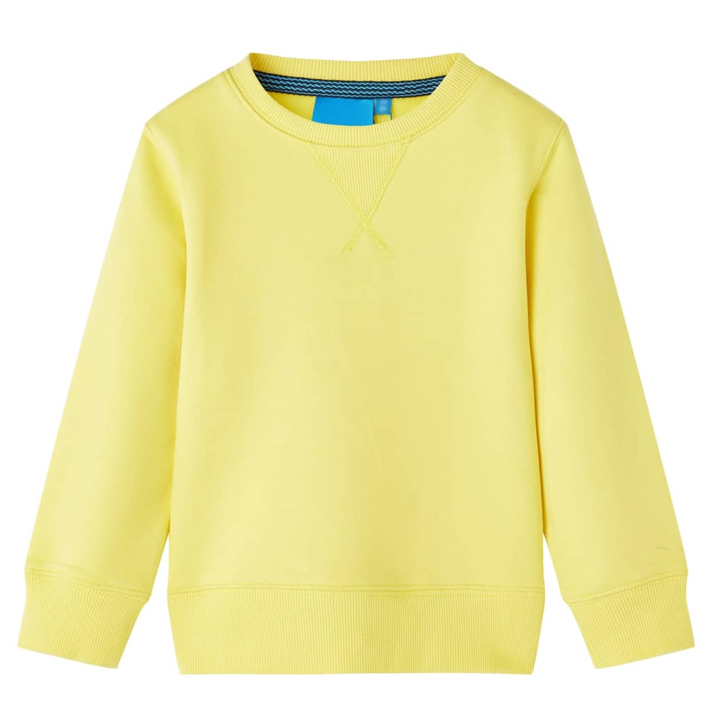 Sweatshirt para criança amarelo-claro 92