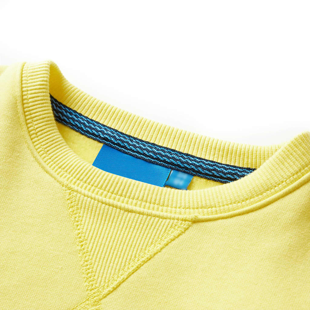 Sweatshirt para criança amarelo-claro 92 – Image 3