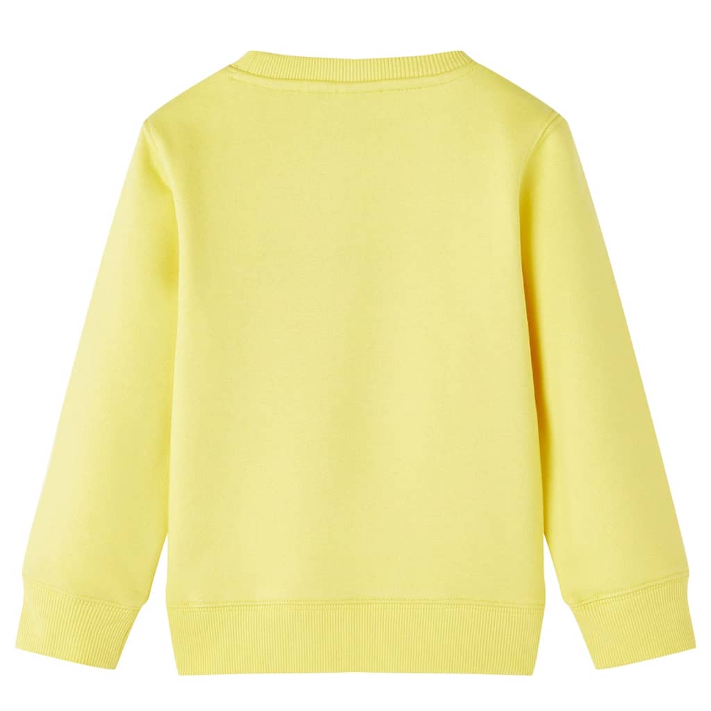 Sweatshirt para criança amarelo-claro 116 – Image 2
