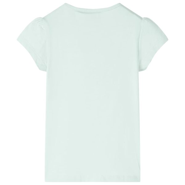 T-shirt infantil menta-claro 104 – Image 2