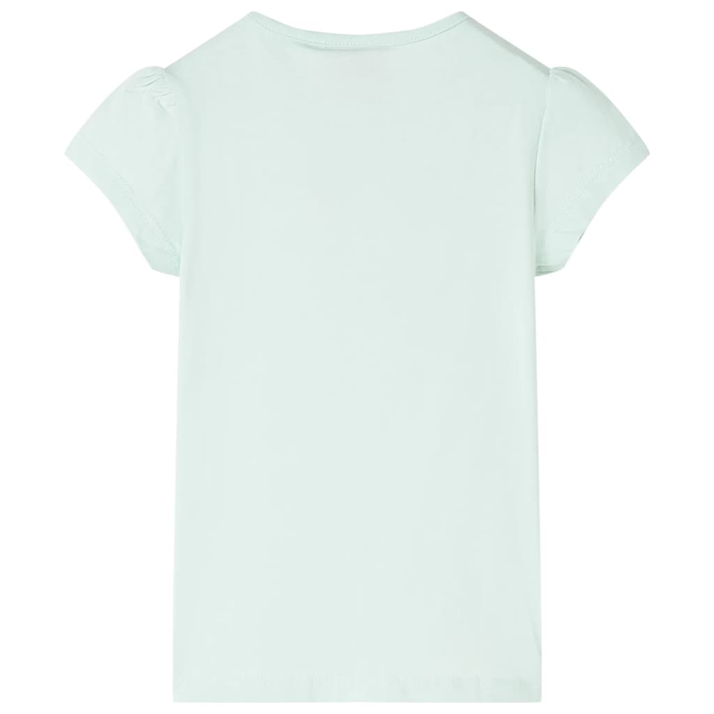 T-shirt infantil menta-claro 140 – Image 2