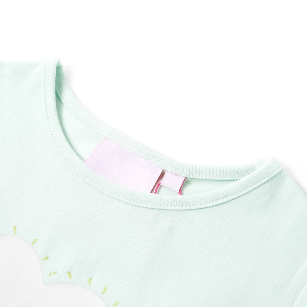 T-shirt infantil menta-claro 140 – Image 3