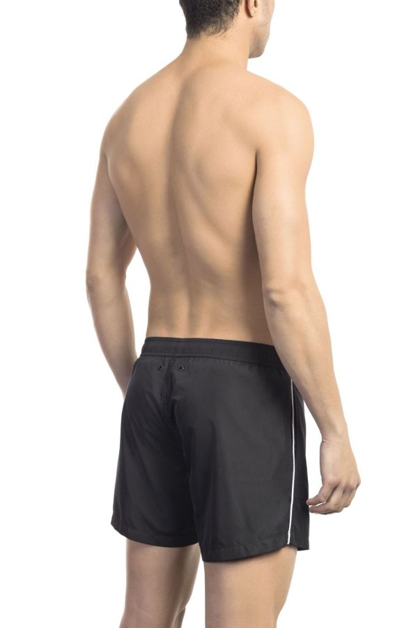 Bikkembergs Beachwear Roupa de banho BKK1MBS05_BLACK – Image 2