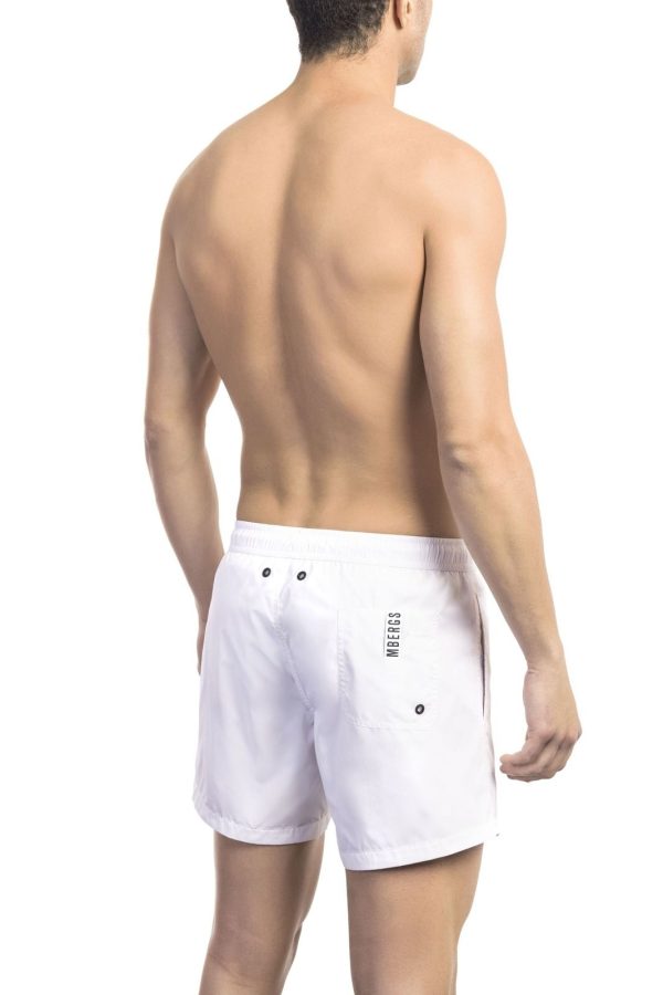 Bikkembergs Beachwear Roupa de banho BKK1MBS01_WHITE&RED – Image 2