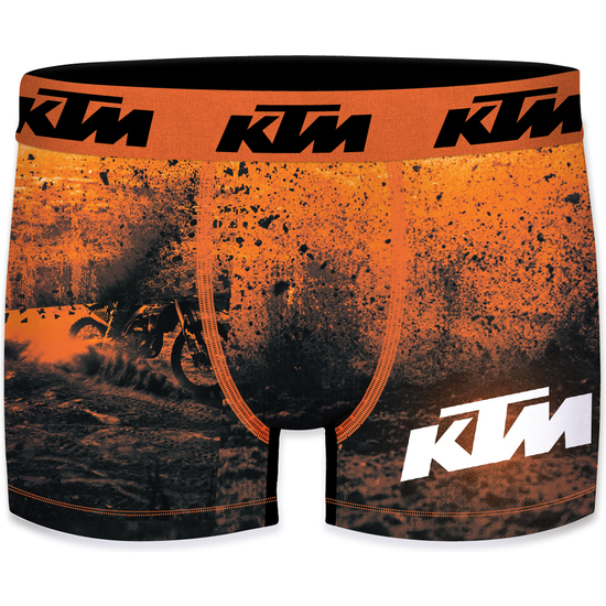 PACK 4 CALZONCILLOS BOXER ESTAMPADOS KTM PARA HOMBRE EN MICROFIBRA – Image 2