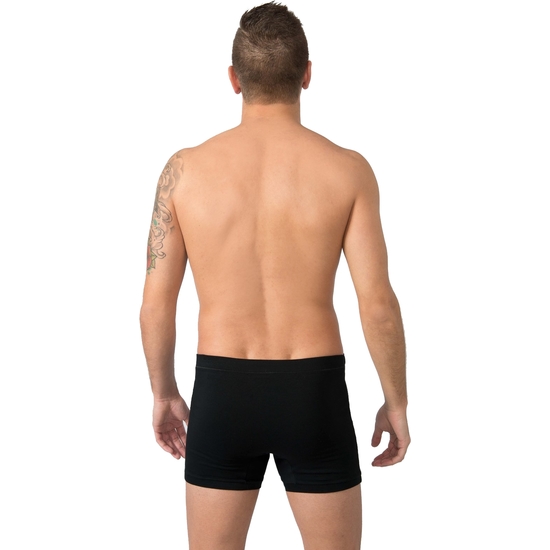 BÓXER SKIN ALGODÓN/LICRA CLÁSICO CON ABERTURA COLOR NEGRO – Image 2