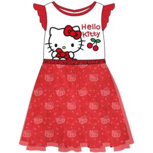 VESTIDO SINGLE JERSEY FANTASIA HELLO KITTY
