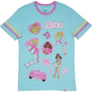 CAMISETA BARBIE PEGATINAS 65 ANIVERSARIO L